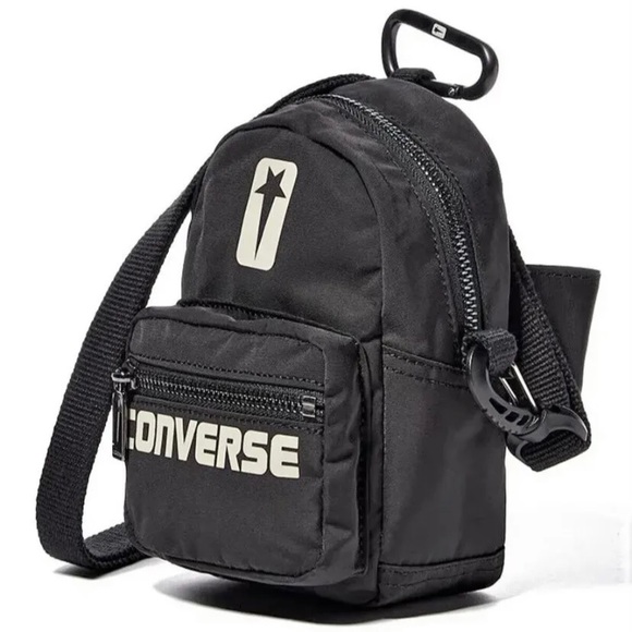 RICK OWENS DRKSHDW x Converse Crosbody Mini-Backpack Dual Logo Bag NEW w/ TAGS - Picture 2 of 6